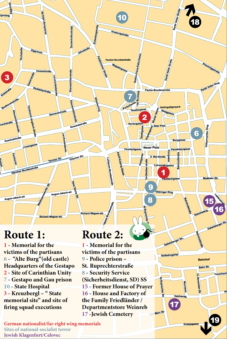 routes 1 and 2