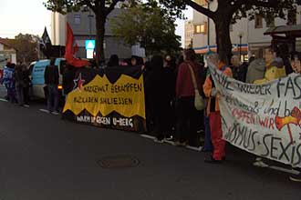 demonstration durch klagenfurt/celovec